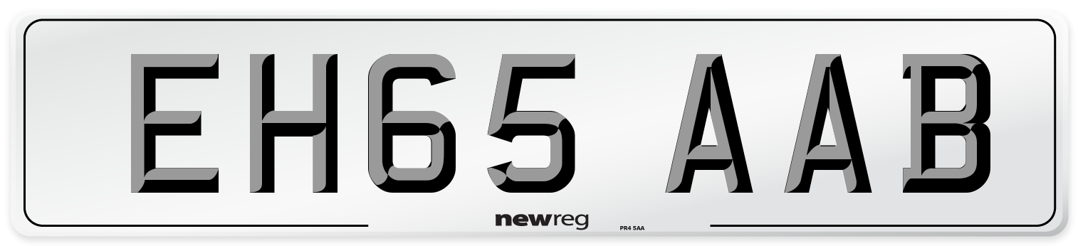 EH65 AAB Number Plate from New Reg